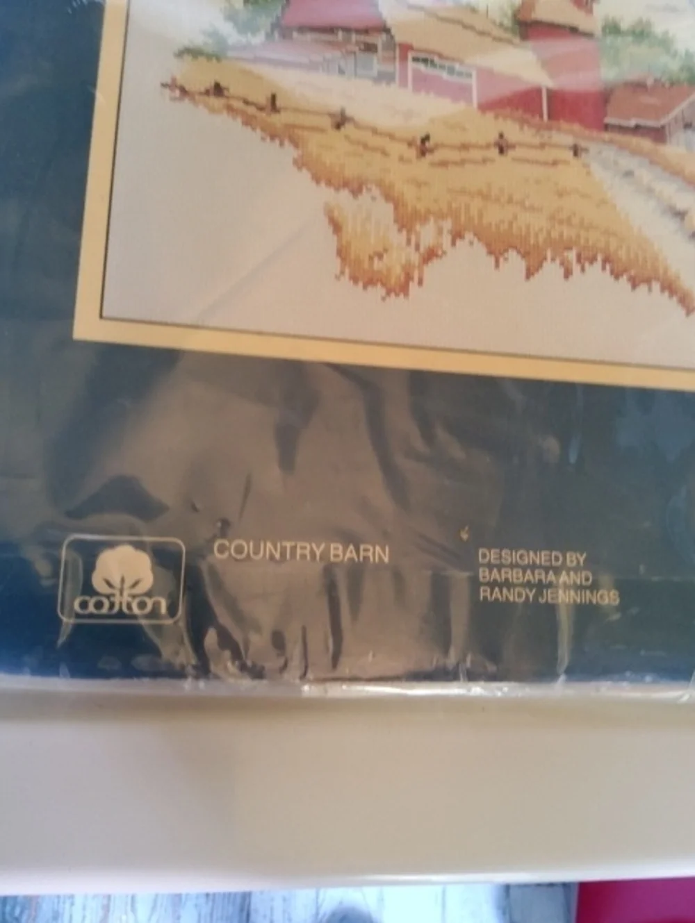 NOS Sunset Counted Cross-stitch Kit Country Barn.